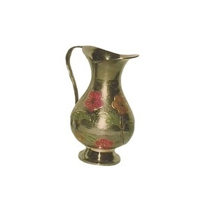 Aaftaba ทองเหลืองที่มีการแกะสลักที่สวยงามสีทองตกแต่งบ้านเสร็จ - Product Image 3