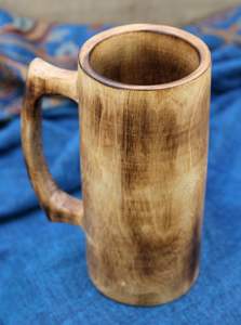 Taza de cerveza grande de madera para beber vikingo de bambú para fiesta y boda ocasión café viaje taza de madera para Navidad - Product Image 4