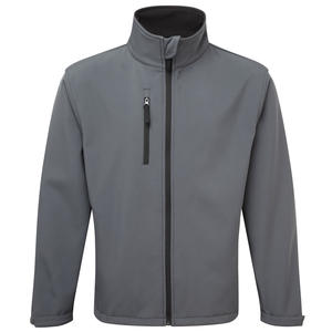 OEM Custom <b>Men</b> XXL <b>Jackets</b> Zipper Softshell <b>Jacket</b> Stand Collar Outdoor Hiking Water Resistance Black Windbreaker Casual Design - Product Image 3