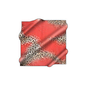<b>Red</b> Polyester Leopard Print Fashion <b>Scarf</b> for Winter and Summer - Product Image 1
