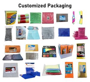 高品質 200GSM 300GSM 350GSM 400GSM OPP/PP袋入り キッチン マイクロファイバー 洗車 クリーニングクロス 自動車用 マイクロファイバータオル - Product Image 6