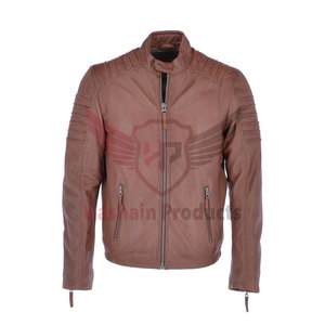 Automne hiver hommes High Street Style décontracté manteau en cuir fait à la main Top vêtements inspirés par Leon veste Service OEM disponible - Product Image 1