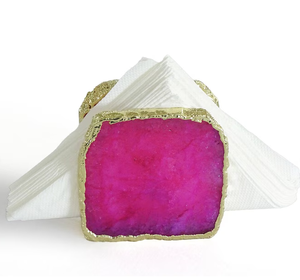 Best Quality Hot Sale Agate Stone <b>Napkin</b> <b>Holder</b> Table Decor <b>Napkin</b> Tissue <b>Holder</b> by Alif Crystal & Agate - Product Image 1