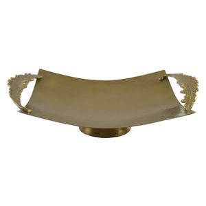 Bandeja de servicio decorativa de alto rango para cocina casera, hoteles y restaurantes, exportador y fabricante, bandeja de metal elegante. - Product Image 1