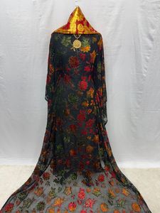 Robe longue pour femme en spandex respirant, à manches longues, à motifs floraux parfumés, brodée, pour l'été, l'automne et l'hiver, Dashiki Maqbal Dirac - Product Image 3