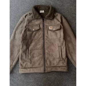 Soft <b>Long</b> Sleeves Zipper Real Sheepskin Suede Coat Bomber Luxury Stylish Wholesale Customizable Genuine <b>Leather</b> Men <b>Jacket</b> - Product Image 1