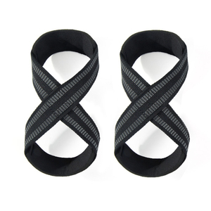 Sangle de levage en coton premium en forme de 8, logo personnalisé, équipement de musculation pour la remise en forme et la musculation, fonction réglable - Product Image 5