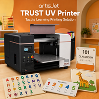 Impresora UV de cama plana para acrílico, metal, madera, plástico, letreros interiores y exteriores, señalización personalizada, máquina de impresión de placas de identificación artisJet TRUST