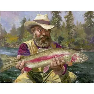 Nenad mirkovich กระเบื้องตกแต่งผนังลายปลาเทราท์กระเบื้องเน้น NMA017AT - Product Image 1