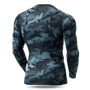 Rashguard Nouvelle Arrivée Impression par Transfert Thermique 100% Polyester Respirant Séchage Rapide Manches Longues Meilleure Qualité pour Hommes Pas Cher - Product Image 2