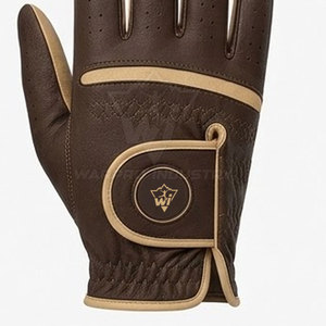 Gants de golf pour hommes en cuir, doux, respirants, confortables, avec sangle réglable, antidérapants, pour la conduite et l'entraînement - Product Image 5