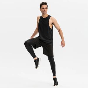 GAF, venta al por mayor, culturismo, entrenamiento muscular, Fitness, gimnasio, camisetas atléticas con tirantes, cuello redondo sólido, camiseta sin mangas de punto ecológica para hombres - Product Image 3
