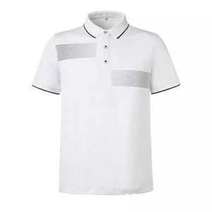 Chemise polo fantaisie, sport, séchage rapide, col polo de golf pour hommes - Product Image 3