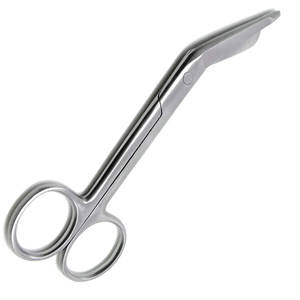 Tijeras Quirúrgicas Manuales de Acero Inoxidable para Vendajes, con Hoja Curva Afilada y Acabado Pulido, Punta Roma - Product Image 5