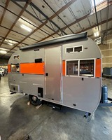 Prêt pour l'exportation nouveauté larme un arrêt caravane fabricant remorque voyage Camping caravane lumière pliante route Pop Up Rv