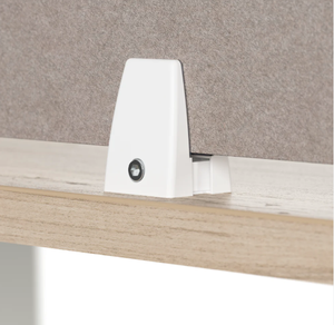 Panneaux de confidentialité de bureau en chêne massif (à fixer par pince) - Product Image 2