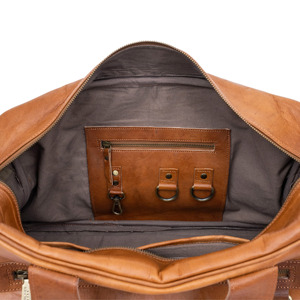 Sac de sport en cuir véritable à la mode de voyage étanche sangle de transport réglable multifonctionnelle pliable pour une utilisation en extérieur - Product Image 3