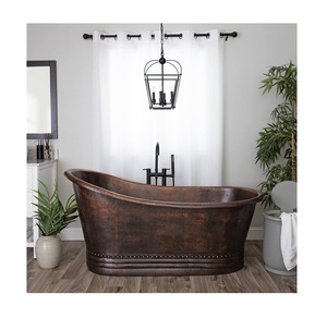 Luxury High on Sale Design Copper Bathtub for Home Hotel Villas Resort Bathing Cleaning Usage New Hot Selling Copper Bathtub - Product Image 1