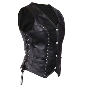 Chaleco de cuero original para hombre con relleno de plumón, dos tonos, dos colores, suave calidez interior, temporada de invierno, chaleco hinchado sin mangas - Product Image 3