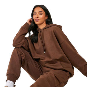 Chándal de talla grande para mujer de alta calidad, ligero, transpirable, con estampado de logotipo personalizado, chándales sólidos, servicio OEM disponible - Product Image 6