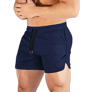 Nuevos pantalones cortos para correr de gimnasio para hombre al por mayor, pantalones cortos para correr de marca personalizados con patrón sólido, pantalones cortos deportivos de entrenamiento ecológicos - Product Image 3