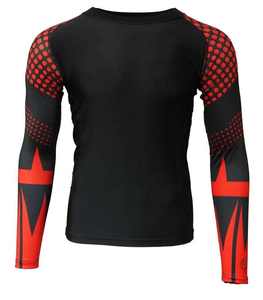 Logotipo personalizado su propio diseño MMA BJJ compresión manga larga Rash Guards artes marciales Jiu Jitsu desgaste cómodo OEM - Product Image 4