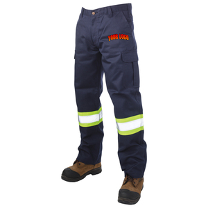 Pantalones de Seguridad Reflectantes de Alta Visibilidad con Cinta Reflectante Resistente para Trabajadores de la Construcción y Ropa de Trabajo Industrial - Product Image 3