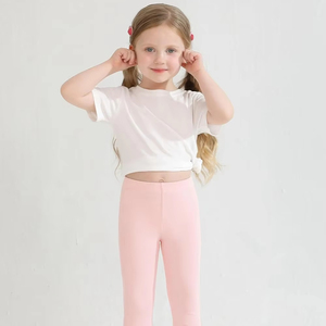 Leggings doux en tricot pour bébés filles, longueur complète, spandex/coton extensible, doux, imperméable, multipack, à porter tous les jours - Product Image 1