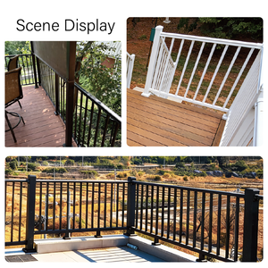 Sistema di Ringhiere <span class=keywords><strong>in</strong></span> Lega di Alluminio e Acciaio Inossidabile Personalizzabile per Balconi, Terrazze e Patio, Facile Installazione - Product Image 3