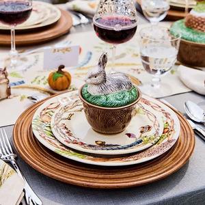 Plats et assiettes modernes en bois de manguier - Product Image 6