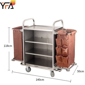 인기 판매 호텔 청소 카트, 전동 린넨 하우스키핑 트롤리 - Product Image 2
