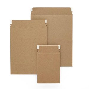 Sacs d'expédition auto-adhésifs biodégradables en kraft, sacs postaux recyclés en poly non pliables pour l'expédition express de chocolats artisanaux, imprimés - Product Image 3