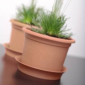 Vaso in plastica da 0,15L, dimensioni (mm) 90x90x67, colore terracotta - Product Image 5