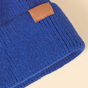 Vente en gros de bonnets tricotés personnalisés Chapeaux unisexes chauds d'hiver OEM ODM Fashion Streetwear Fournisseur de bonnets de laine à revers - Product Image 5