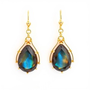 Pendientes colgantes de plata de ley 925 hechos a mano con bonito diseño joyería de moda al por mayor de La India - Product Image 4