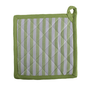 100% Cotton Oven Mitts with <b>Silicone</b> Strip Green Pot Holders for Cooking Microwave Baking Home Food Protection for Restaurants - Product Image 6