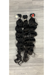 Extensiones de cabello Remy virgen camboyano Onda natural Onda profunda suelta Rizo profundo Rizado Recto Procesamiento químico Ninguno - Product Image 2
