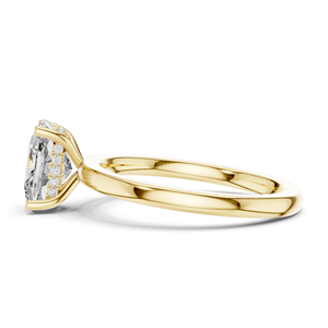 Bague de fiançailles en diamant de laboratoire ovale de 2,07 carats pour femmes, clarté VVS-VS EF, or 18 carats, 14 carats, 10 carats et argent 925, rose, jaune - Product Image 4