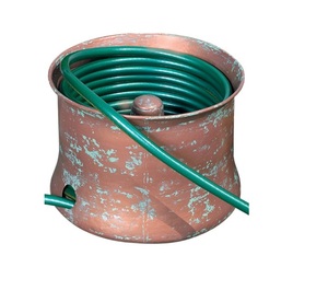 หม้อท่อโลหะดีไซน์รูปใบไม้สีน้ำเงินสำหรับใช้ในสวน - Product Image 3