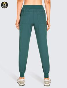 กางเกงขายาวทรงตรงสำหรับผู้หญิง ผ้าแคนวาส 100% ระบายอากาศ แห้งเร็ว มีเชือกผูกปรับได้ หลายกระเป๋า เหมาะสำหรับฤดูหนาว - Product Image 6