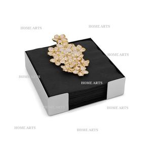 Porte-serviettes en métal de la plus haute qualité forme carrée taille personnalisée porte-serviettes de table pour les Offre Spéciale - Product Image 2