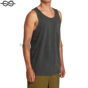 T-shirt sans manches débardeur poche avant ample Sport Logo personnalisé blanc Gym Sports été pour hommes formel - Product Image 5