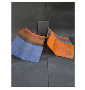 Unisex Mini <b>Soft</b> Genuine <b>Leather</b> Card Holder Colorful Logo with RFID Blocking and Anti-Theft Feature Made in Turkey <b>Wallet</b> - Product Image 1