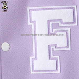 Vestes universitaires brodées durables avec lettrage cousu, manches contrastées, pour tenue de collège - Product Image 6