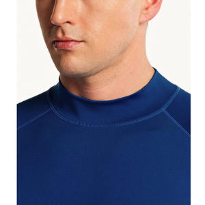 Camiseta de Compresión Deportiva para Hombre, Ajustada, Tejida, para Gimnasio, Levantamiento de Pesas, Transpirable, de Secado Rápido, Moldea el Cuerpo - Product Image 4