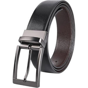 Cinturón de Cuero para Hombre, Alta Durabilidad, Textura Refinada, Hebilla Pulida, Uso Formal de Oficina y Casual, Fábrica OEM ODM - Product Image 2