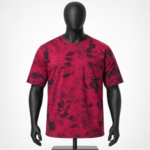 เสื้อยืดคอกลมแขนสั้นผู้ชายไซส์ใหญ่ รุ่น QFZ165 ผ้าคอตตอนวาฟเฟิลลายสก็อต 100% น้ำหนัก 240 กรัม คุณภาพดี เป็นมิตรต่อสิ่งแวดล้อม  แบบเรียบ สามารถสั่งทำได้ - Product Image 1