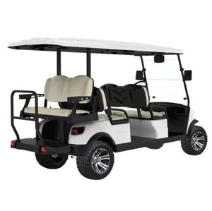 Carrito de golf eléctrico elevado de 4 plazas, vehículo utilitario todoterreno con gran distancia al suelo, carrito de pasajeros en venta - Product Image 3