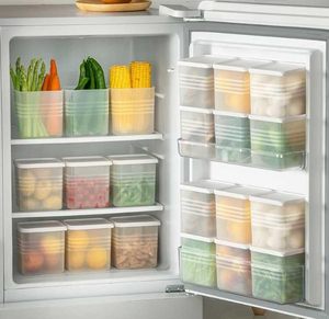 Juego de contenedores organizadores transparentes para nevera, contenedores de almacenamiento apilables para refrigerador para Organización de alimentos y bebidas, venta al por mayor - Product Image 2