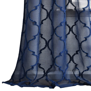 2024 nouveauté belle pas cher Europe tige poche petit court broderie fruits cuisine rideau fenêtre pure salon rideau - Product Image 6